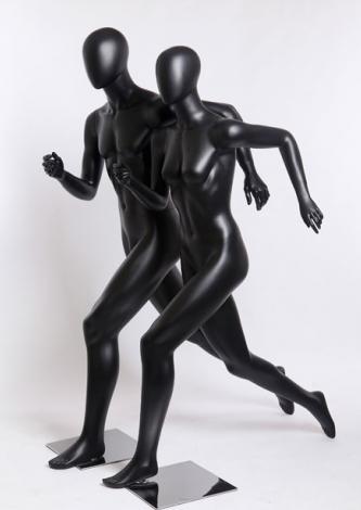 Maniquies Modelos abstractos Sport I - Mujer negro mate