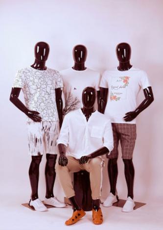 Maniquies Modelos abstractos FAUSTO I negro lacado