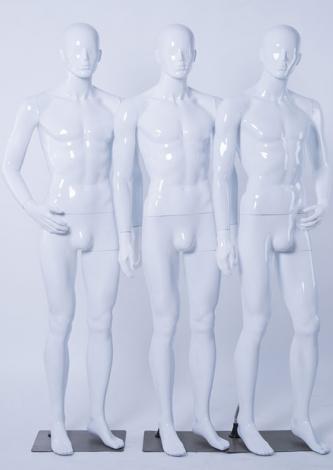 Maniquies Modelos abstractos FLAVIO I, blanco lacado